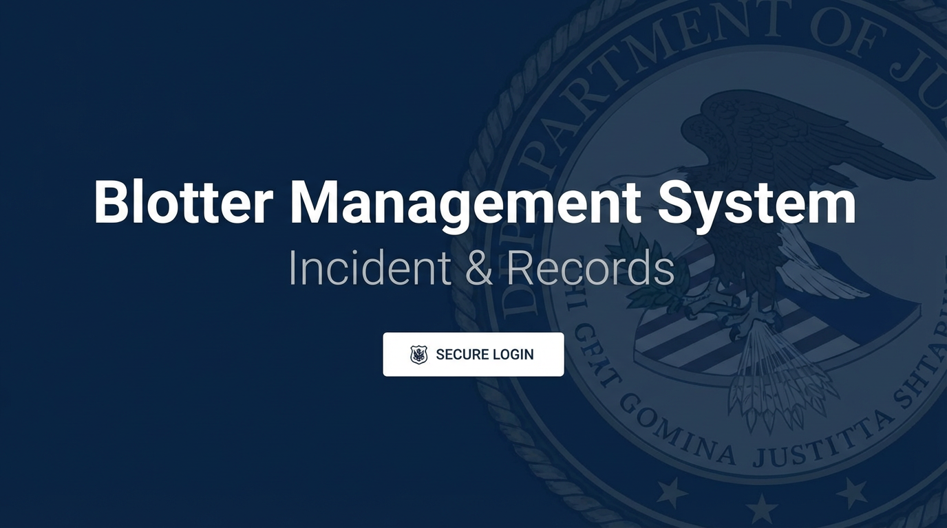 Tambulig Blotter Management System